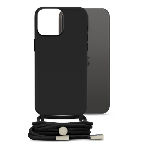 Mobilize Lanyard Gelly Case for Apple iPhone 15 Pro Black