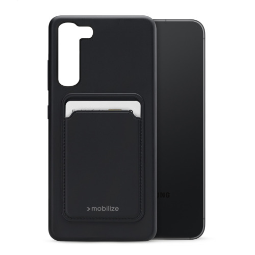 Mobilize Rubber Gelly Card Case Samsung Galaxy S23 5G Matt Black