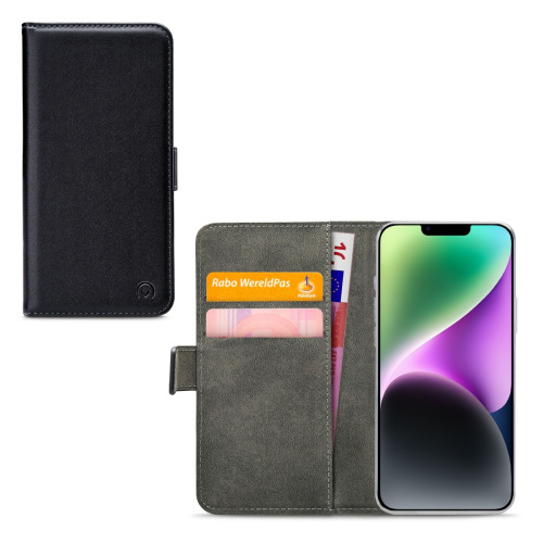 Mobilize Classic Gelly Wallet Book Case Apple iPhone 15 Plus Black