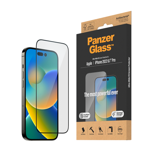 Screen protector for Apple iPhone 14 Pro | Ultra-Wide Fit w. EasyAligner