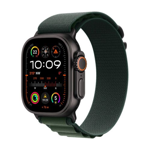 Apple Watch Ultra 2 GPS Cel. 49mm Titan black with alpine loop green