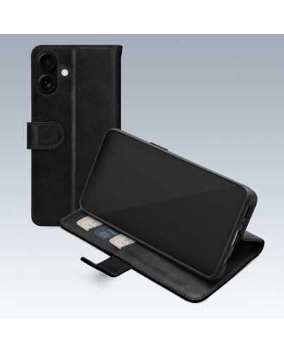 Mobilize Premium Gelly Wallet Book Case Apple iPhone 16 Pro Max Black