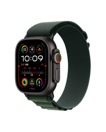 Apple Watch Ultra 2 GPS Cel. 49mm Titan black with alpine loop green