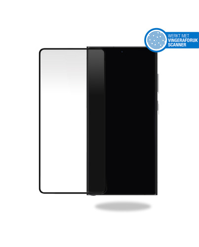 Mobilize Edge-To-Edge Glass Screen Protector Samsung Galaxy S23 Ultra 5G Black Edge Glue