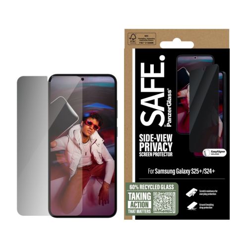 SAFE   privacy screen protector for Samsung S25 Plus| Ultra-Wide Fit