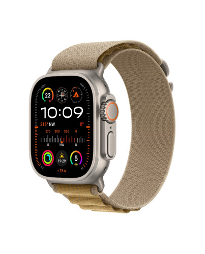 Apple Watch Ultra 2 GPS Cel. 49mm Titan natural with alpine loop tan