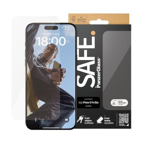 SAFE Screen protector for iPhone 15 Pro Max | Ultra-Wide Fit