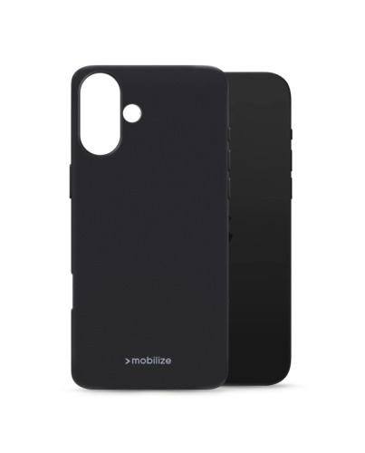 Mobilize Rubber Gelly Case Apple iPhone 16 Plus Matt Black